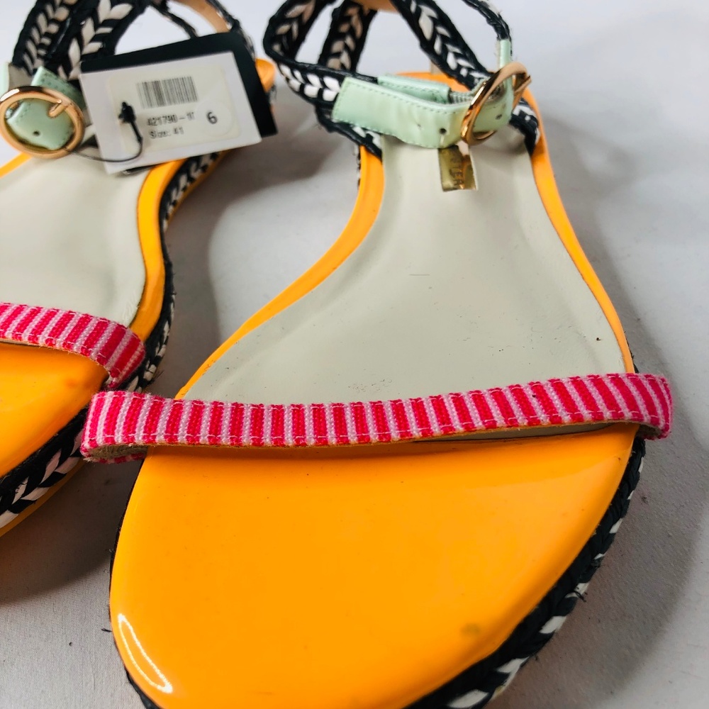Sophia Webster Strappy Sandals Mixed Print Braided - Picture 3 of 7